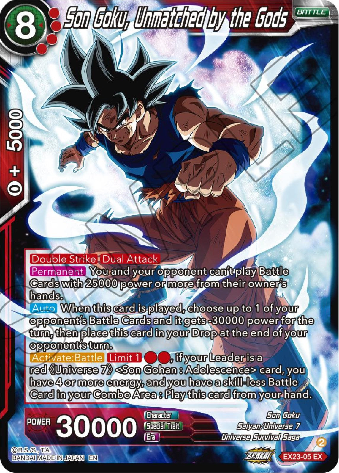 Son Goku, Unmatched by the Gods (EX23-05) [Premium Anniversary Box 2023] | Rock City Comics