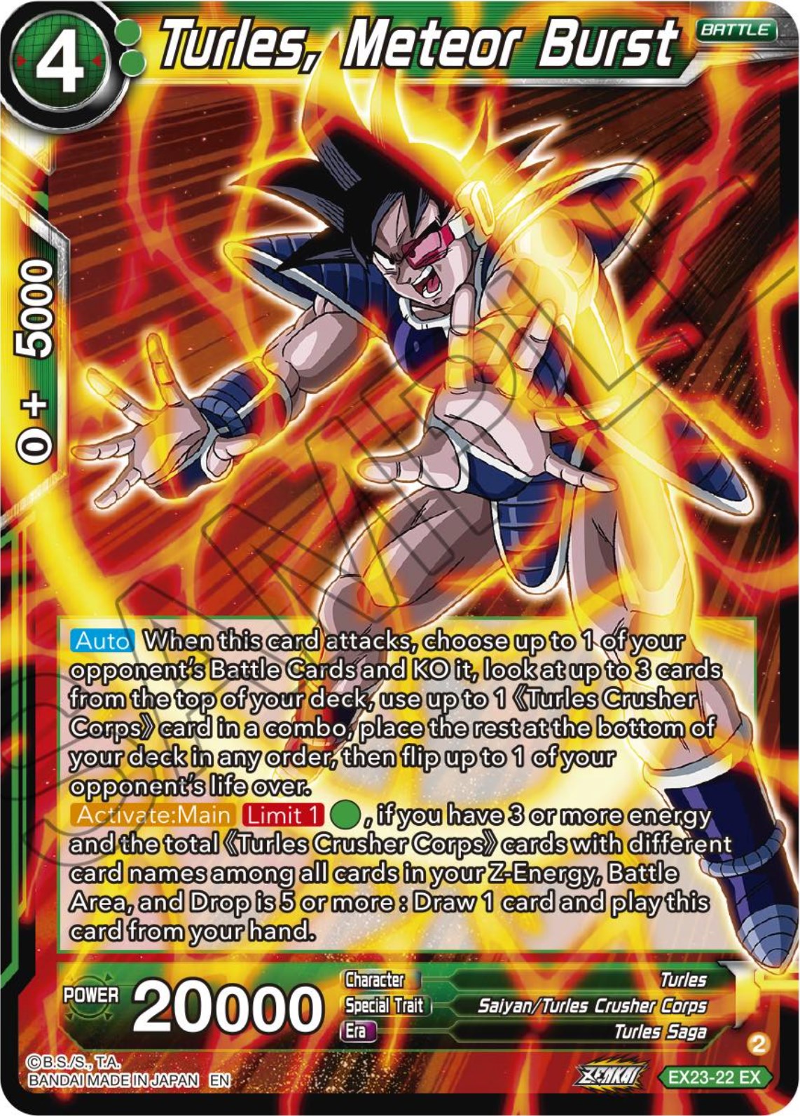 Turles, Meteor Burst (EX23-22) [Premium Anniversary Box 2023] | Rock City Comics