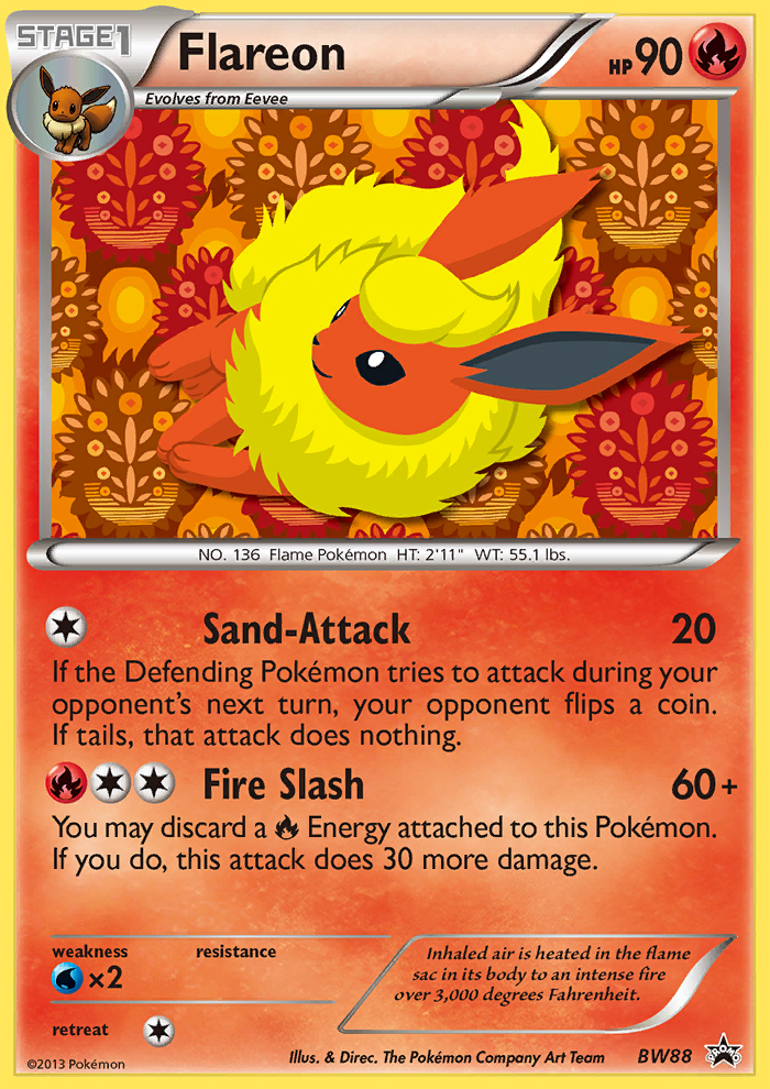 Flareon (BW88) [Black & White: Black Star Promos] | Rock City Comics