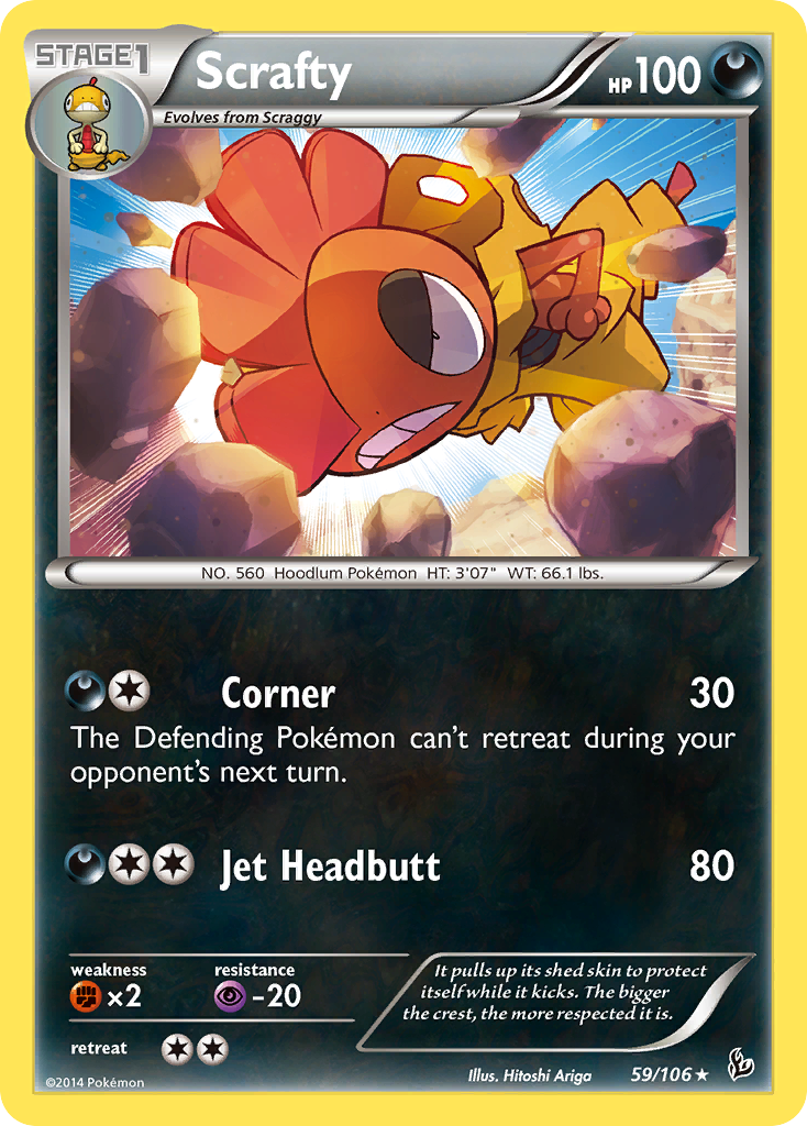 Scrafty (59/106) [XY: Flashfire] | Rock City Comics