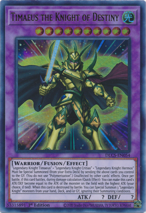 Timaeus the Knight of Destiny [DLCS-EN054] Ultra Rare | Rock City Comics