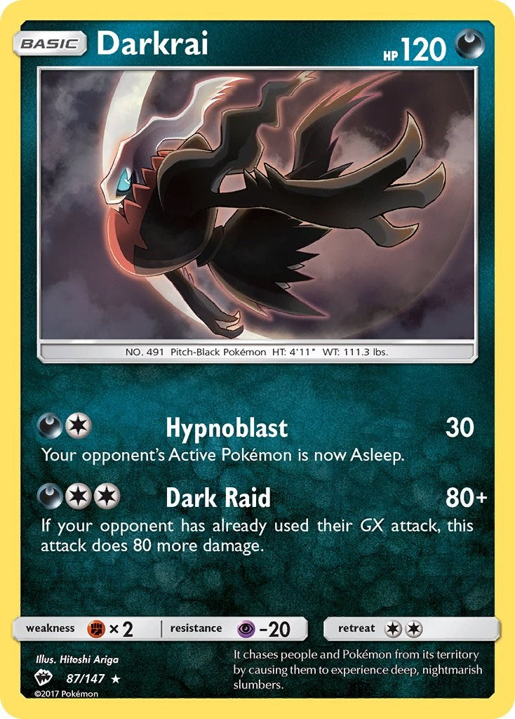 Darkrai (87/147) [Sun & Moon: Burning Shadows] | Rock City Comics