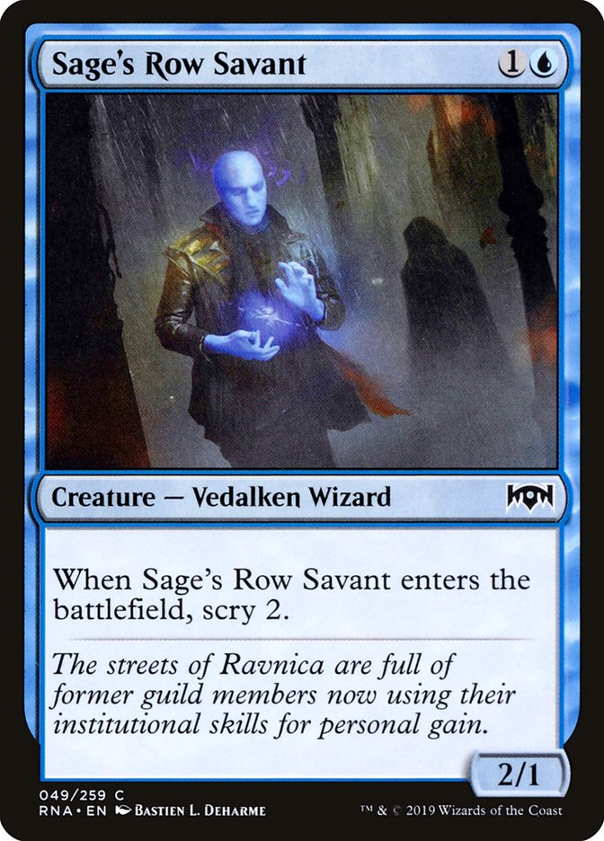 Sage's Row Savant [Ravnica Allegiance] | Rock City Comics