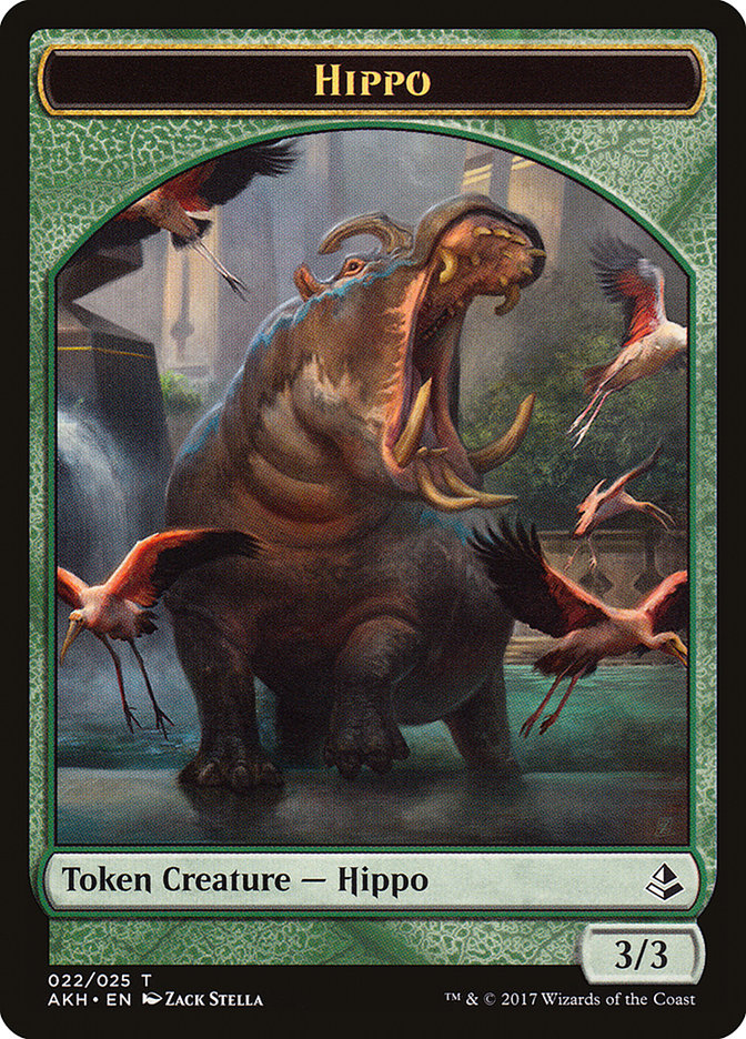 Hippo [Amonkhet Tokens] | Rock City Comics