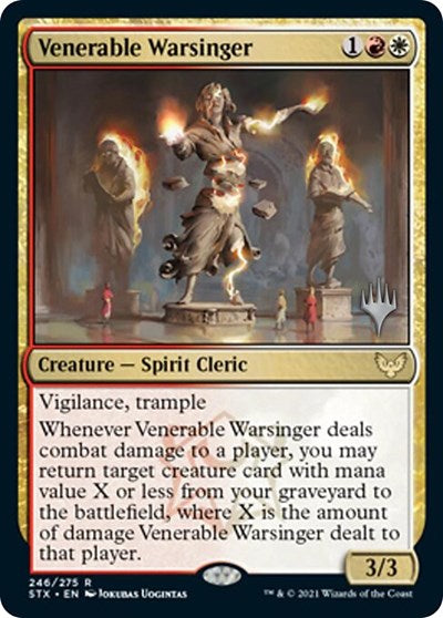 Venerable Warsinger (Promo Pack) [Strixhaven: School of Mages Promos] | Rock City Comics