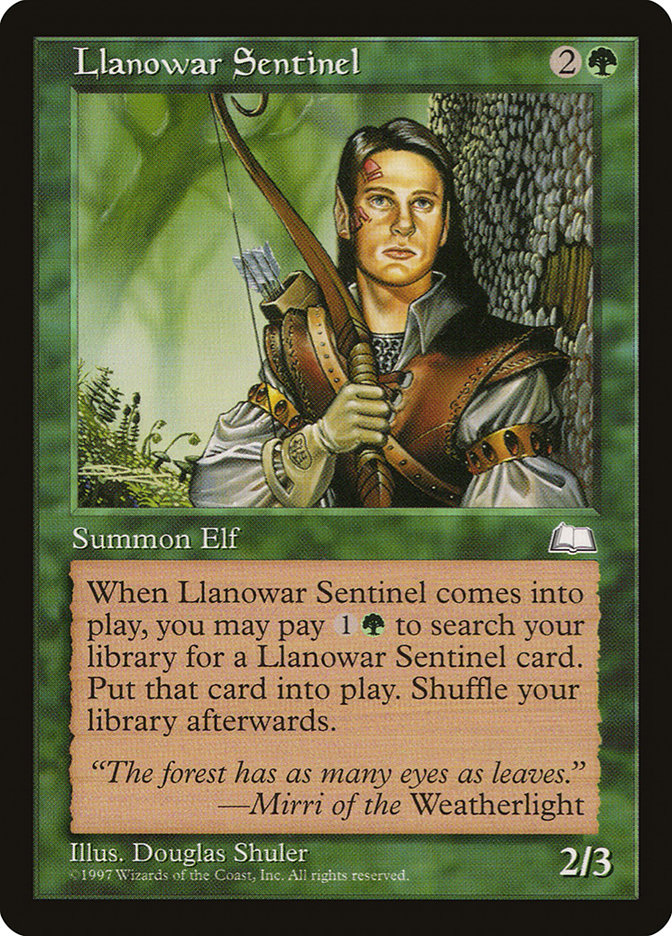 Llanowar Sentinel [Weatherlight] | Rock City Comics