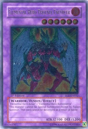 Elemental Hero Phoenix Enforcer [EOJ-EN032] Ultimate Rare | Rock City Comics