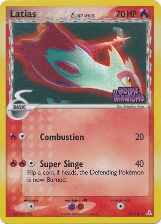 Latias (21/110) (Delta Species) (Stamped) [EX: Holon Phantoms] | Rock City Comics