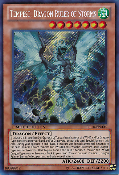 Tempest, Dragon Ruler of Storms [CT10-EN004] Secret Rare | Rock City Comics