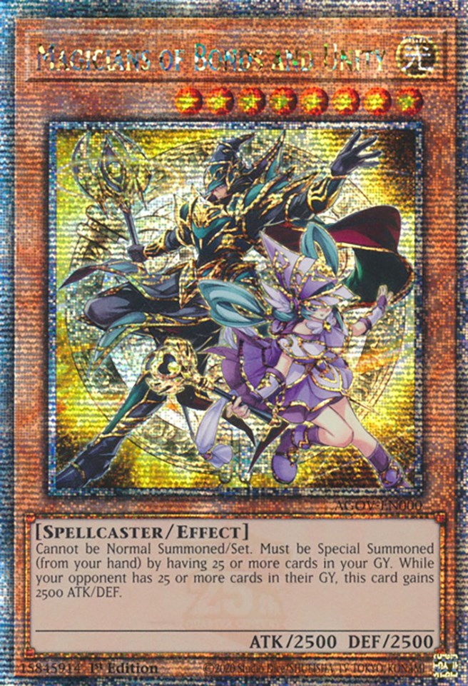 Magicians of Bonds and Unity (Quarter Century Secret Rare) [AGOV-EN000] Quarter Century Secret Rare | Rock City Comics