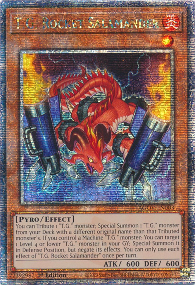 T.G. Rocket Salamander (Quarter Century Secret Rare) [AGOV-EN003] Quarter Century Secret Rare | Rock City Comics