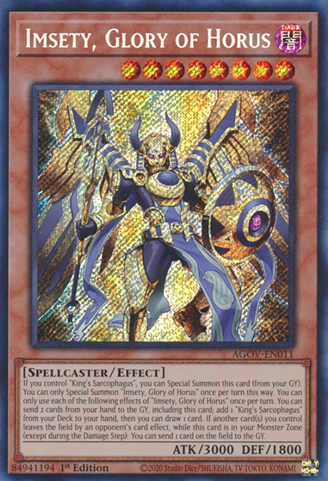 Imsety, Glory of Horus [AGOV-EN011] Secret Rare | Rock City Comics