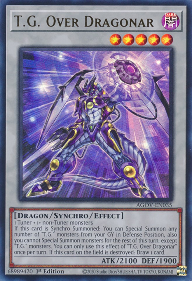 T.G. Over Dragonar [AGOV-EN035] Ultra Rare | Rock City Comics