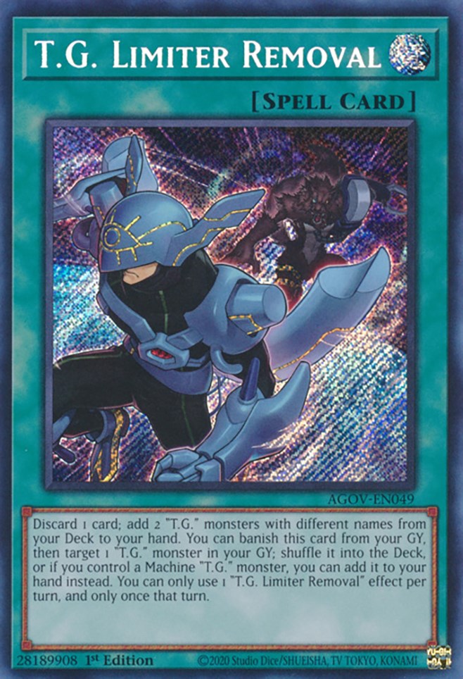 T.G. Limiter Removal [AGOV-EN049] Secret Rare | Rock City Comics