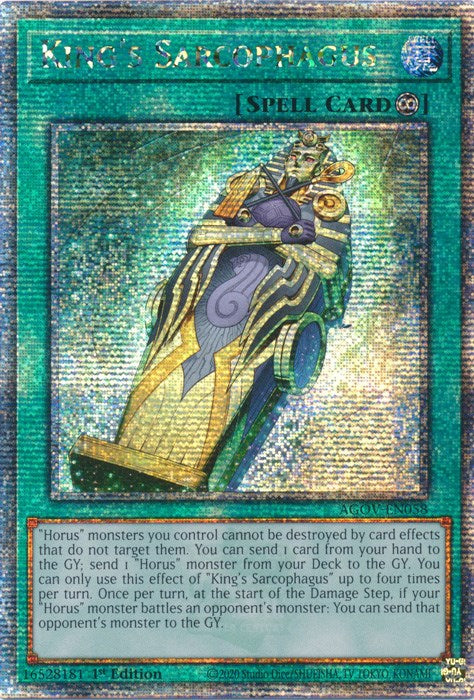 King's Sarcophagus (Quarter Century Secret Rare) [AGOV-EN058] Quarter Century Secret Rare | Rock City Comics
