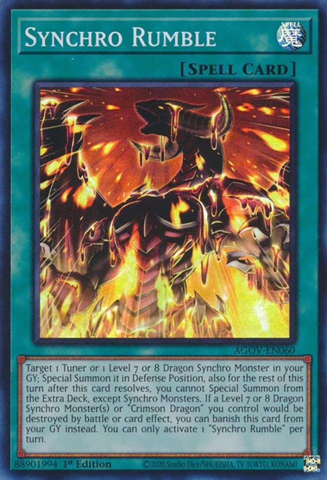 Synchro Rumble [AGOV-EN060] Super Rare | Rock City Comics