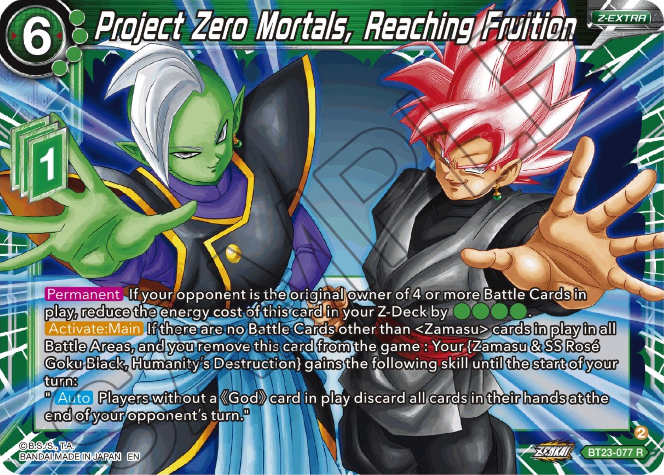 Project Zero Mortals, Reaching Fruition (BT23-077) [Perfect Combination] | Rock City Comics