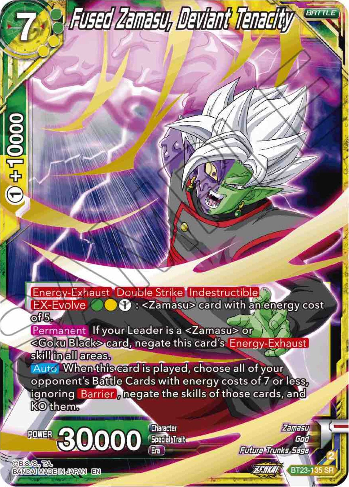 Fused Zamasu, Deviant Tenacity (BT23-135) [Perfect Combination] | Rock City Comics