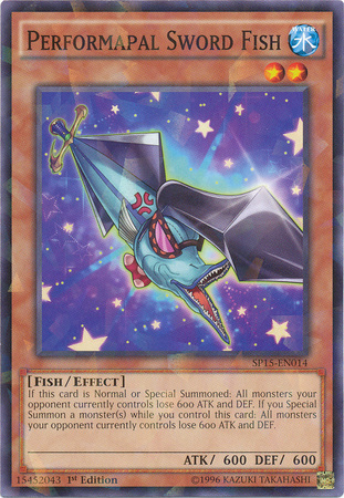 Performapal Sword Fish [SP15-EN014] Shatterfoil Rare | Rock City Comics