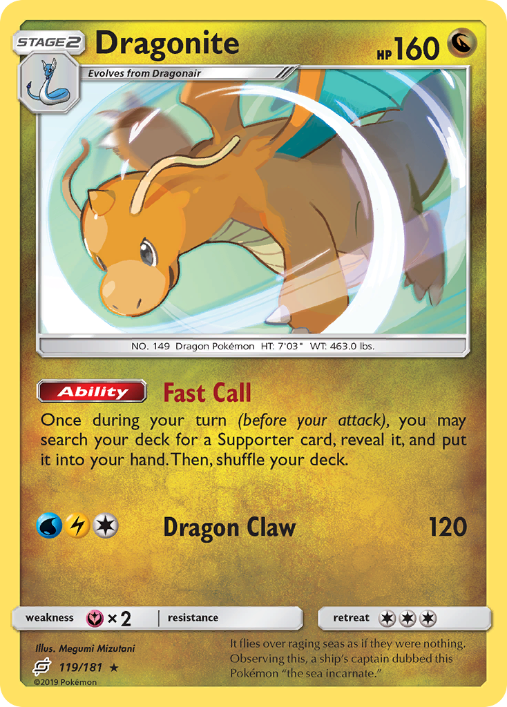 Dragonite (119/181) [Sun & Moon: Team Up] | Rock City Comics