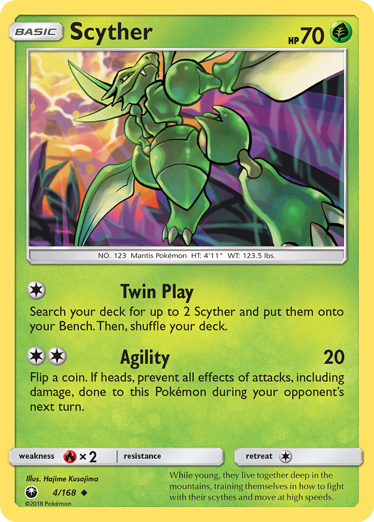 Scyther (4/168) [Sun & Moon: Celestial Storm] | Rock City Comics