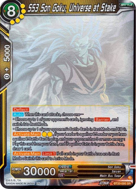 SS3 Son Goku, Universe at Stake (Hologram) (BT20-095) [Power Absorbed] | Rock City Comics