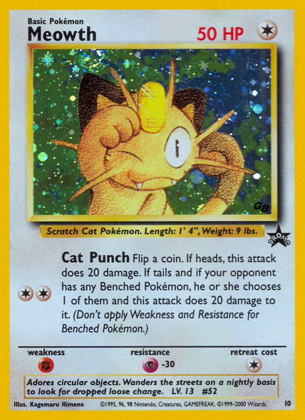 Meowth (10) [Wizards of the Coast: Black Star Promos] | Rock City Comics