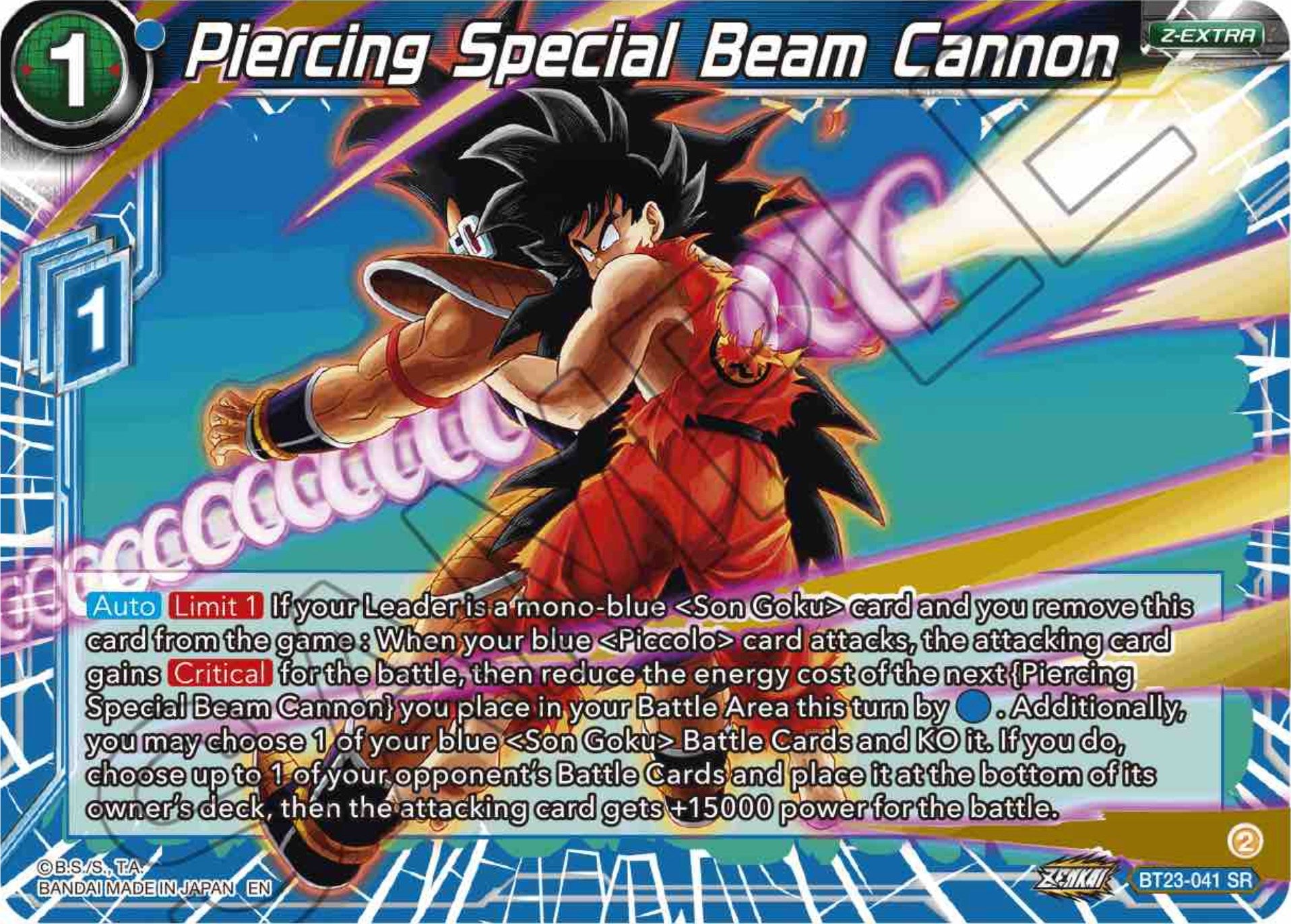 Piercing Special Beam Cannon (BT23-041) [Perfect Combination] | Rock City Comics