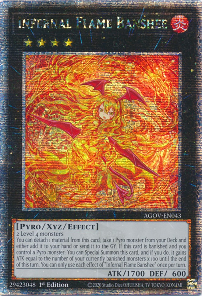 Infernal Flame Banshee (Quarter Century Secret Rare) [AGOV-EN043] Quarter Century Secret Rare | Rock City Comics