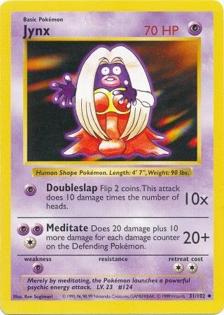 Jynx (31/102) [Base Set Shadowless Unlimited] | Rock City Comics