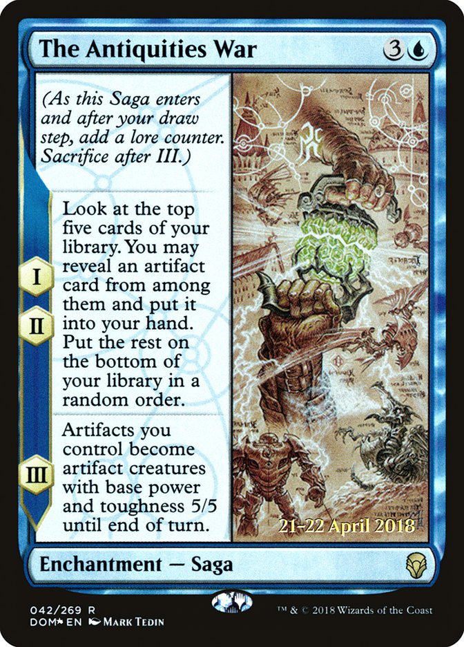 The Antiquities War  [Dominaria Prerelease Promos] | Rock City Comics