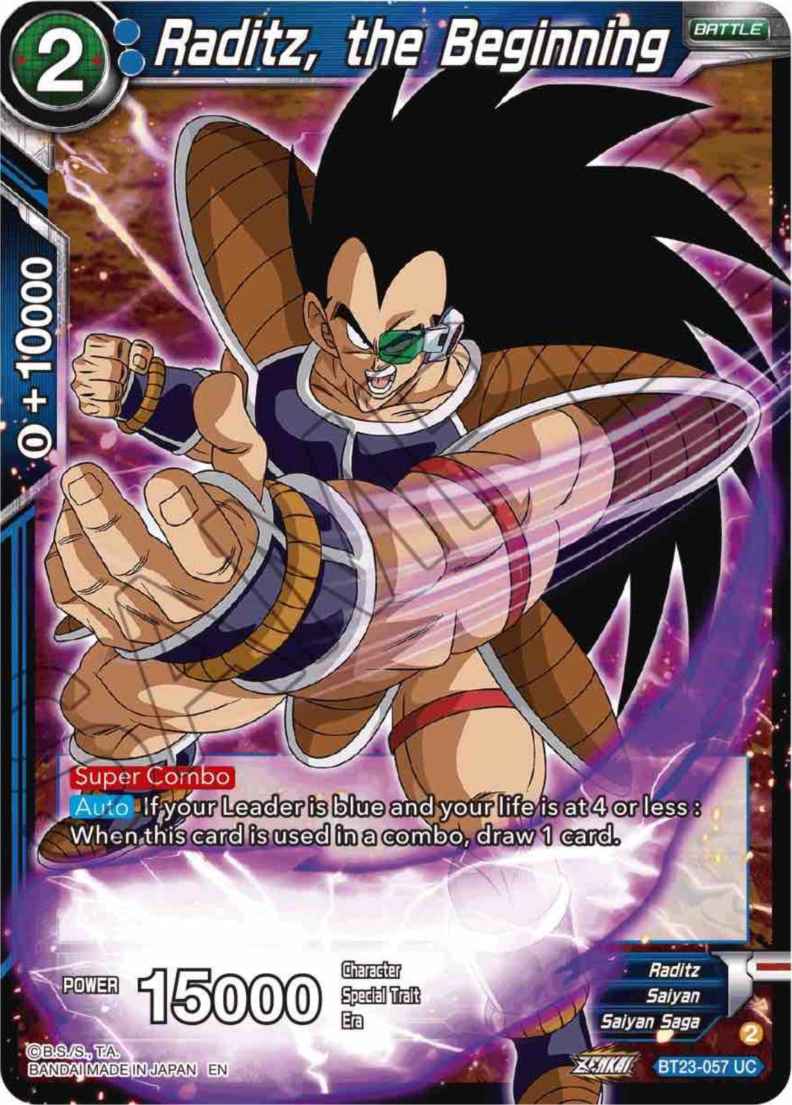 Raditz, the Beginning (BT23-057) [Perfect Combination] | Rock City Comics