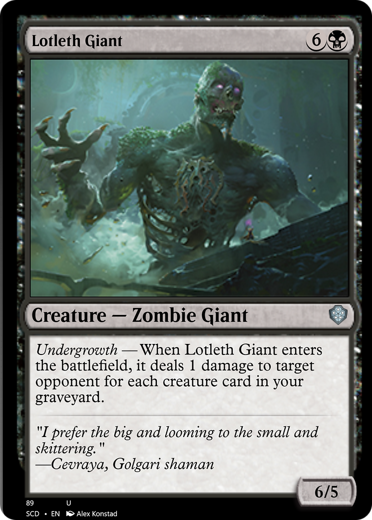 Lotleth Giant [Starter Commander Decks] | Rock City Comics