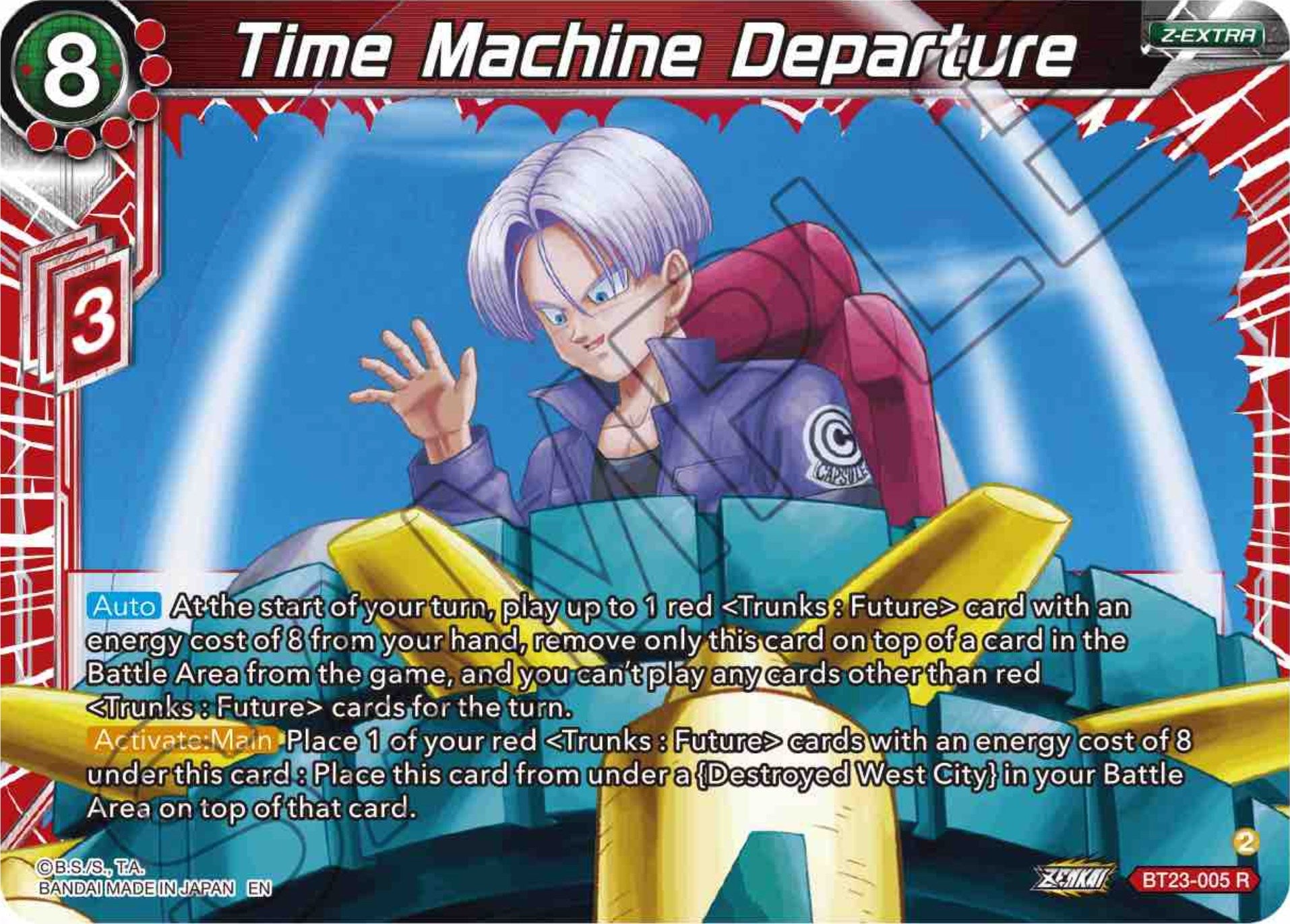 Time Machine Departure (BT23-005) [Perfect Combination] | Rock City Comics