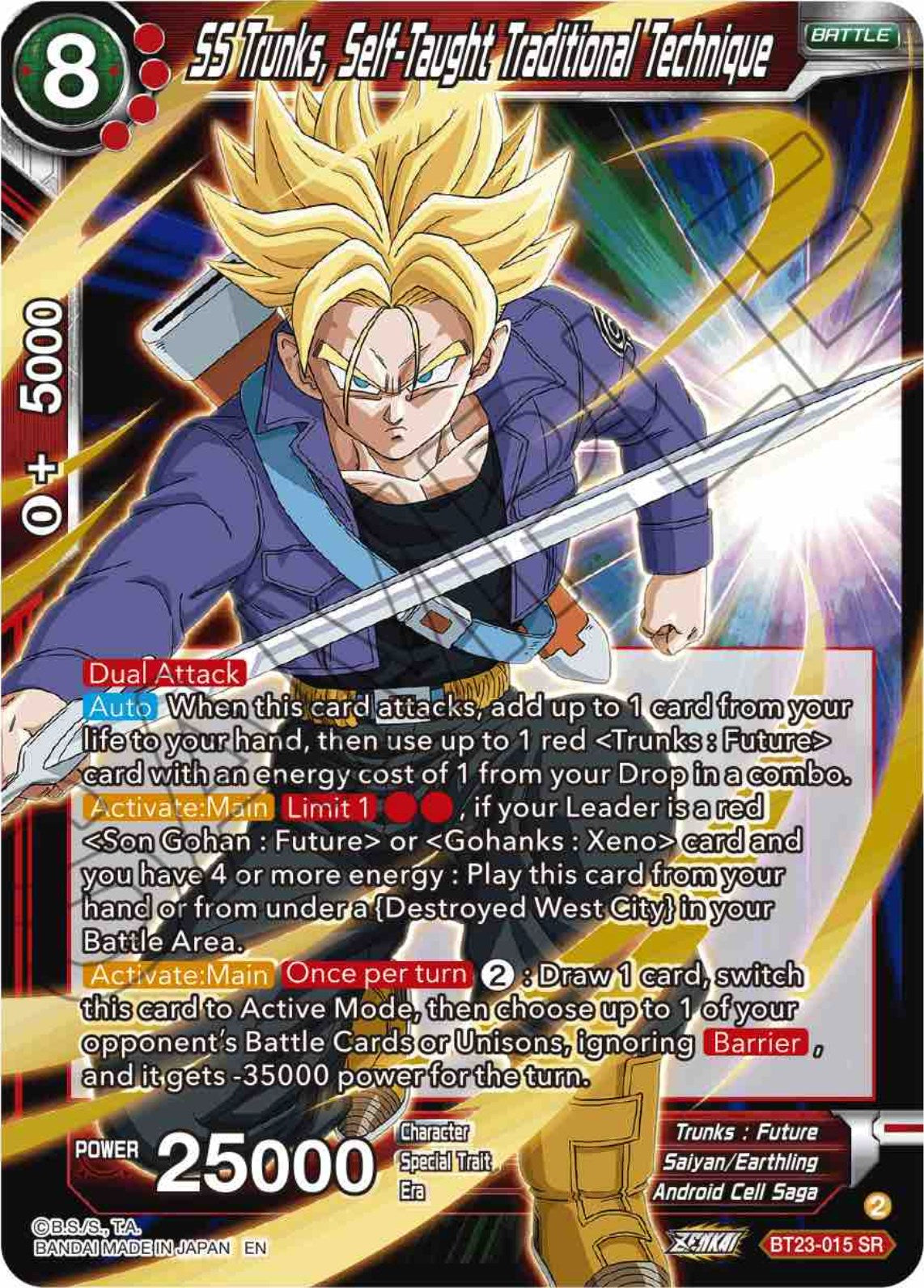 SS Trunks, Self-Taught Traditional Technique (BT23-015) [Perfect Combination] | Rock City Comics