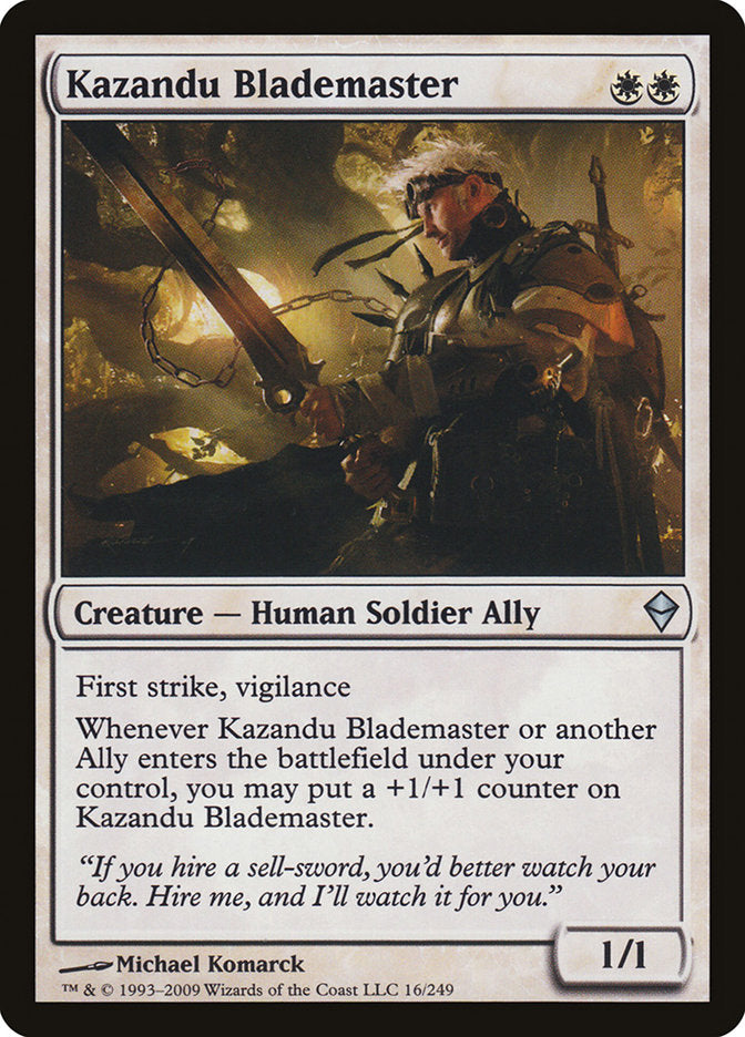 Kazandu Blademaster [Zendikar] | Rock City Comics