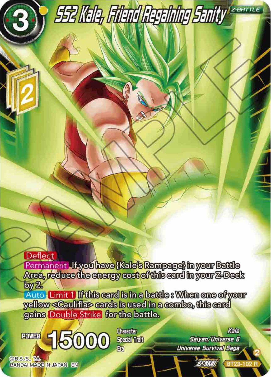 SS2 Kale, Friend Regaining Sanity (BT23-102) [Perfect Combination] | Rock City Comics