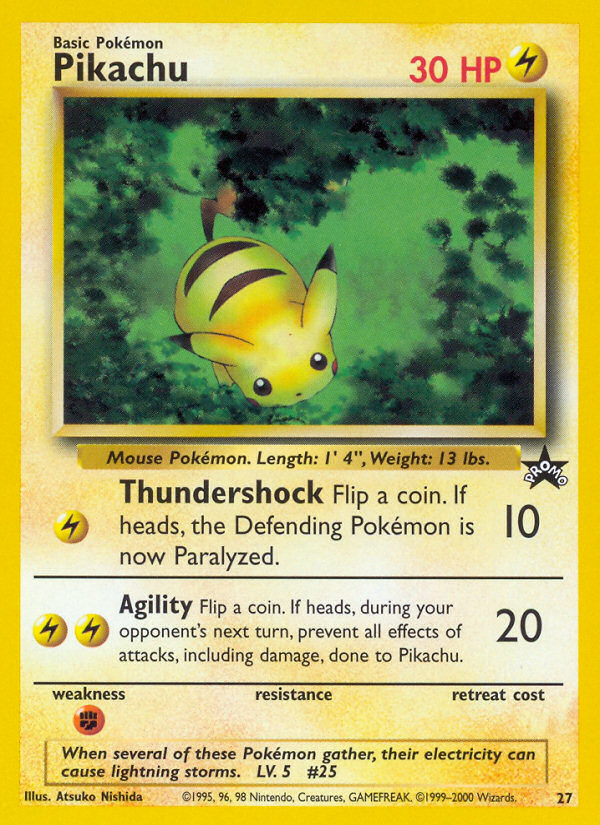 Pikachu (27) [Wizards of the Coast: Black Star Promos] | Rock City Comics