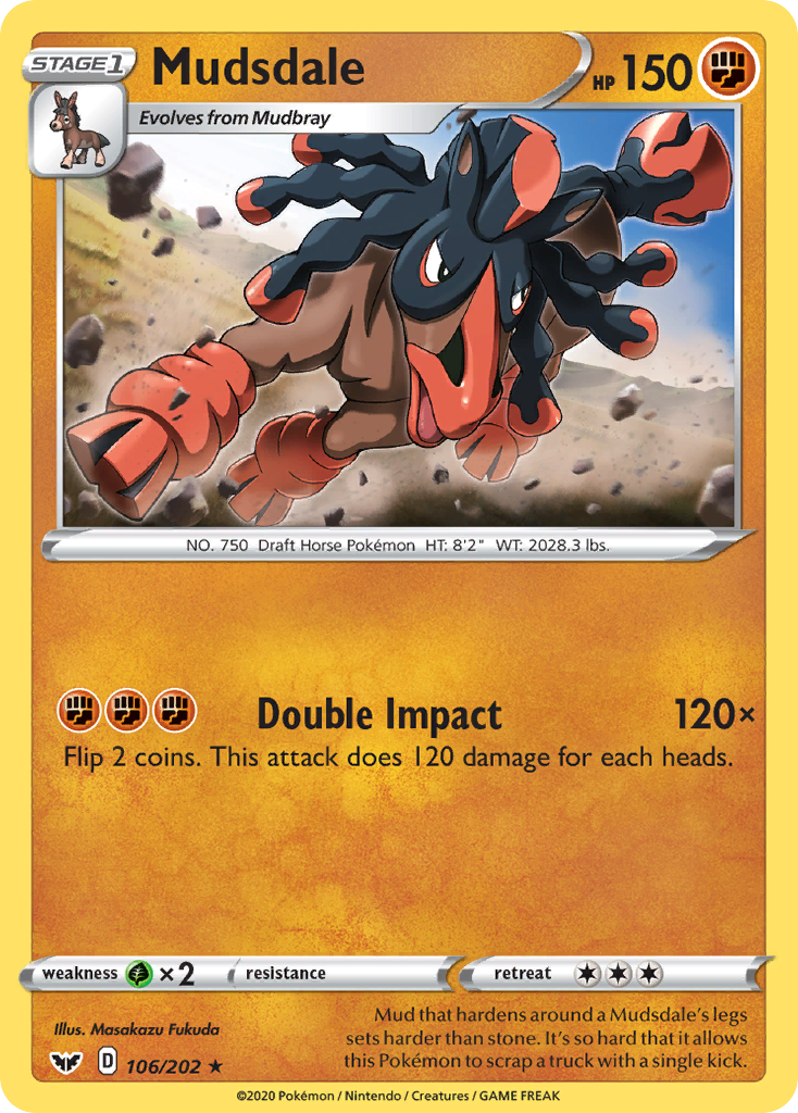 Mudsdale (106/202) [Sword & Shield: Base Set] | Rock City Comics