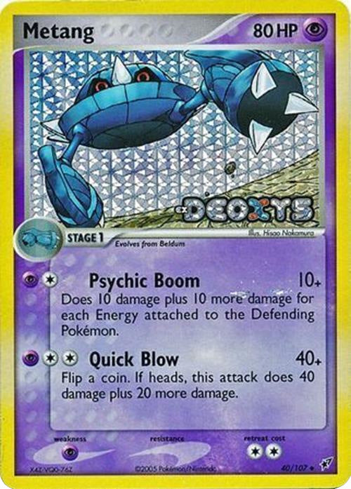 Metang (40/107) (Stamped) [EX: Deoxys] | Rock City Comics