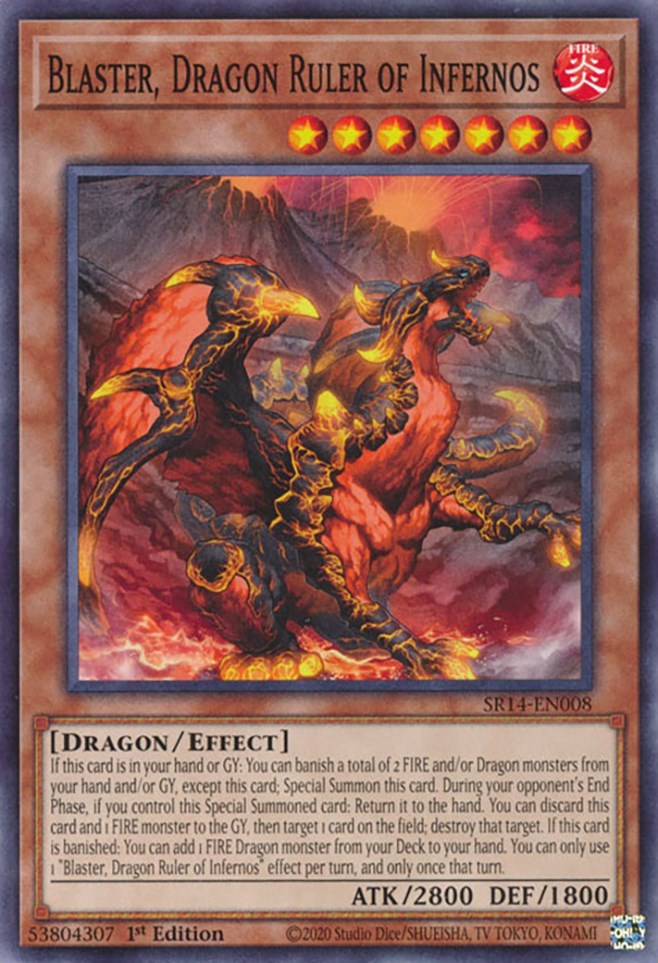 Blaster, Dragon Ruler of Infernos [SR14-EN008] Common | Rock City Comics