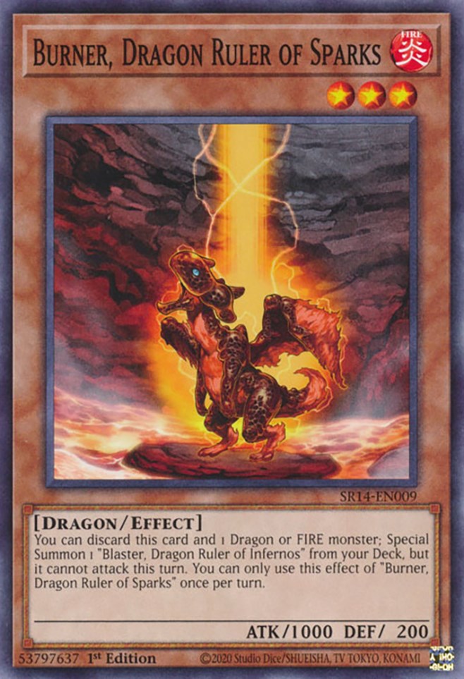 Burner, Dragon Ruler of Sparks [SR14-EN009] Common | Rock City Comics