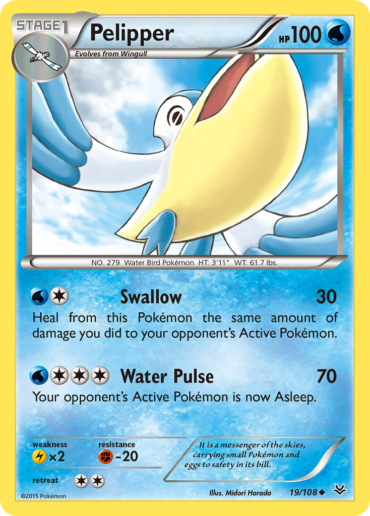 Pelipper (19/108) [XY: Roaring Skies] | Rock City Comics