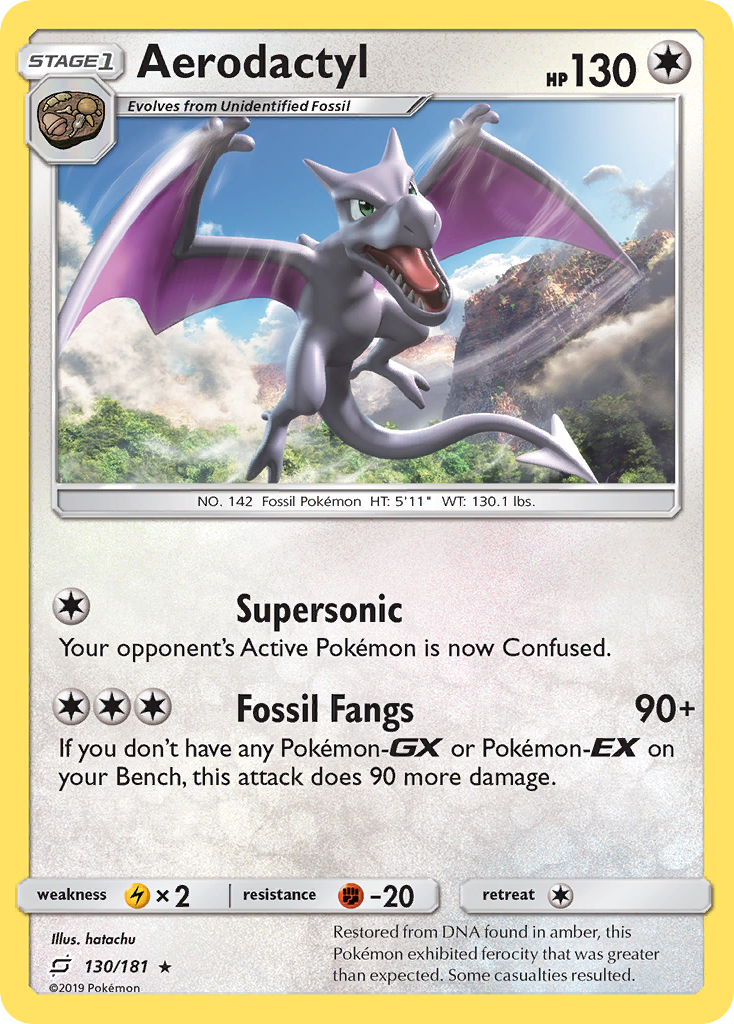 Aerodactyl (130/181) [Sun & Moon: Team Up] | Rock City Comics