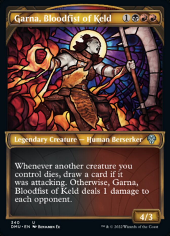 Garna, Bloodfist of Keld (Showcase Textured) [Dominaria United] | Rock City Comics