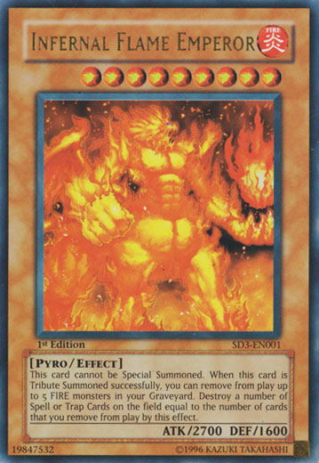 Infernal Flame Emperor [SD3-EN001] Ultra Rare | Rock City Comics