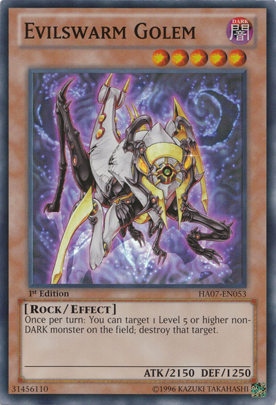 Evilswarm Golem [HA07-EN053] Super Rare | Rock City Comics