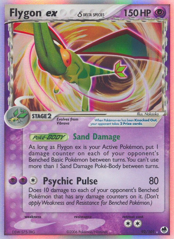 Flygon ex (92/101) (Delta Species) [EX: Dragon Frontiers] | Rock City Comics