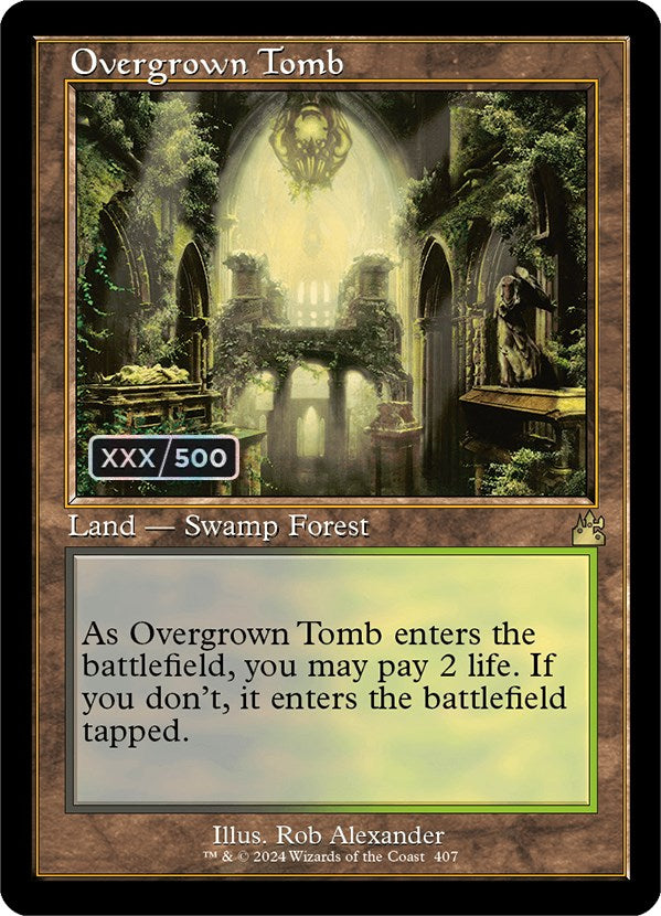 Overgrown Tomb (Retro) (Serialized) [Ravnica Remastered] | Rock City Comics