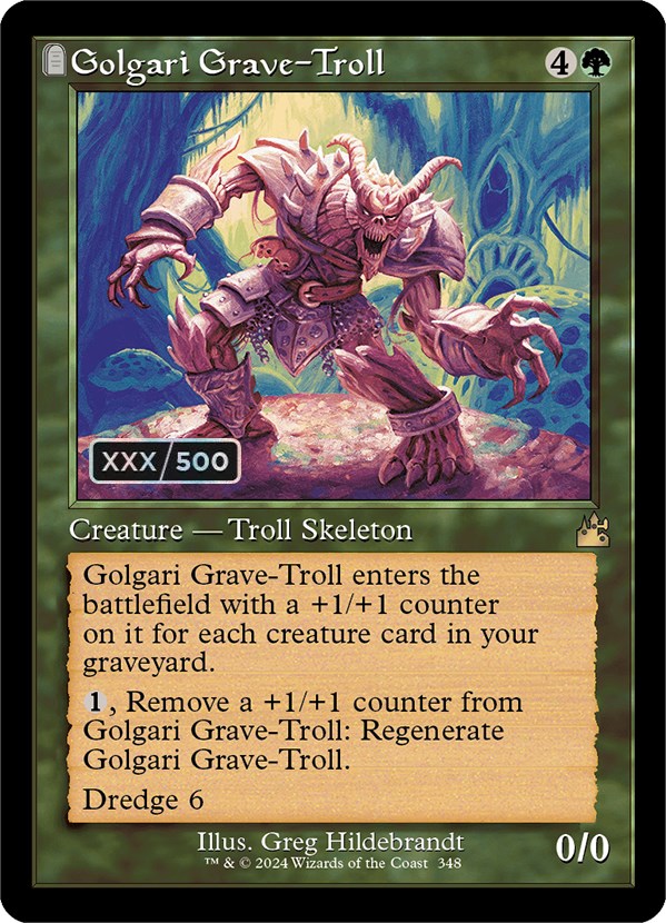 Golgari Grave-Troll (Retro) (Serialized) [Ravnica Remastered] | Rock City Comics